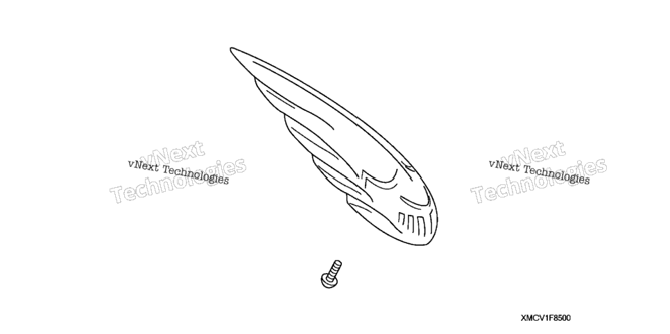 Chrome Front Fender Ornament