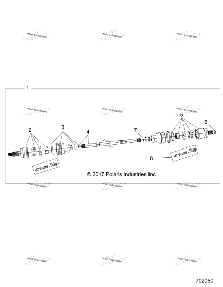 Drive Train, Front Half Shaft