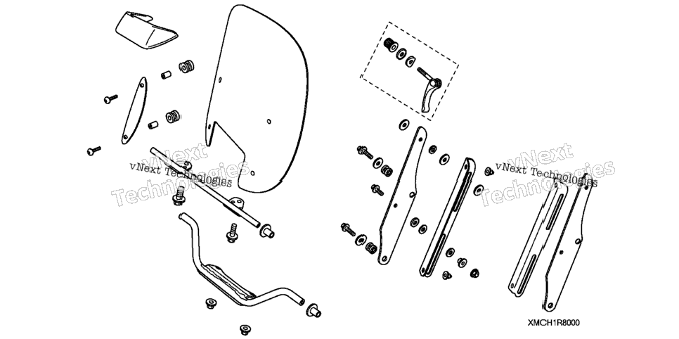 Windshield Adjustable