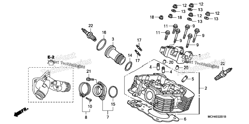 Cylinder Head (Rr.)