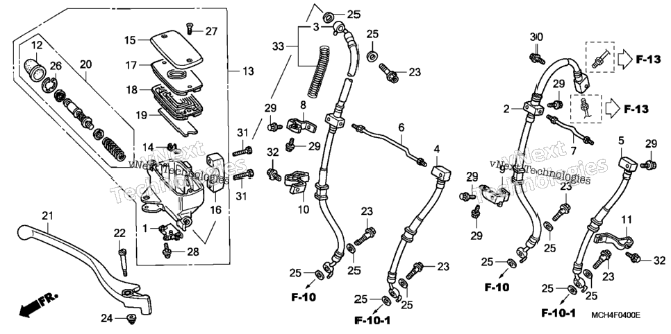 Front Brake Master Cylinder