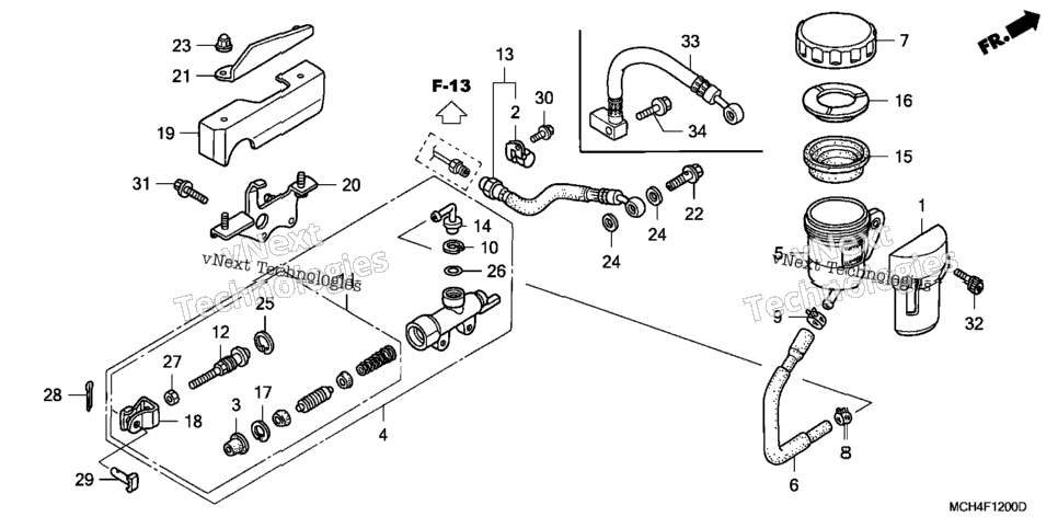Rear Brake Master Cylinder