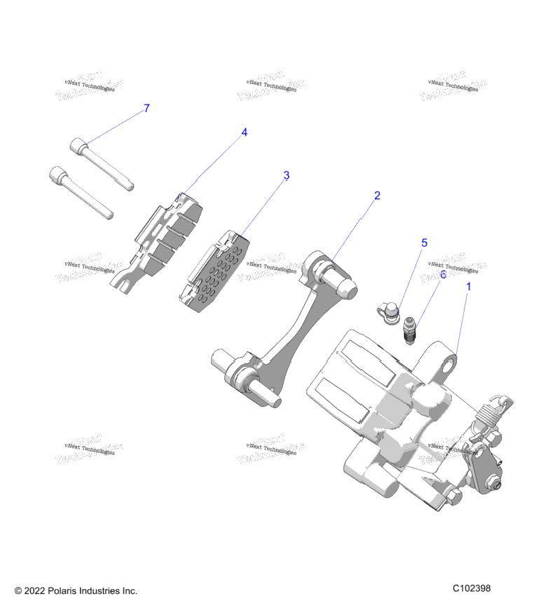 Brakes, Caliper, Rear