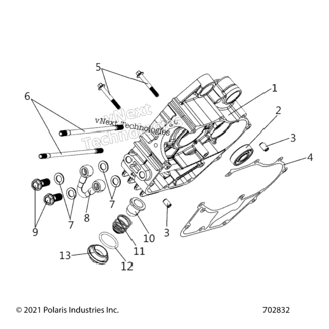 Engine, Crankcase Comp, Right