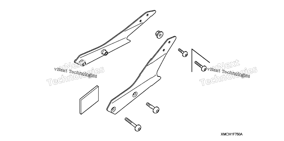 Backrest Rr. Carrier Mount Brackets
