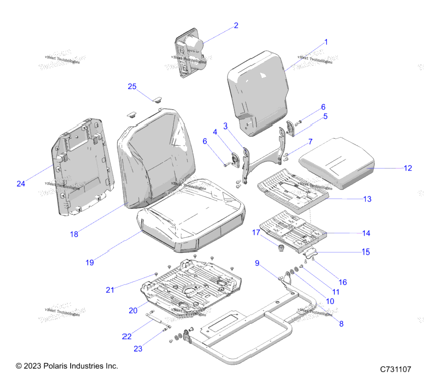 Body, Seat Asm., Passenger