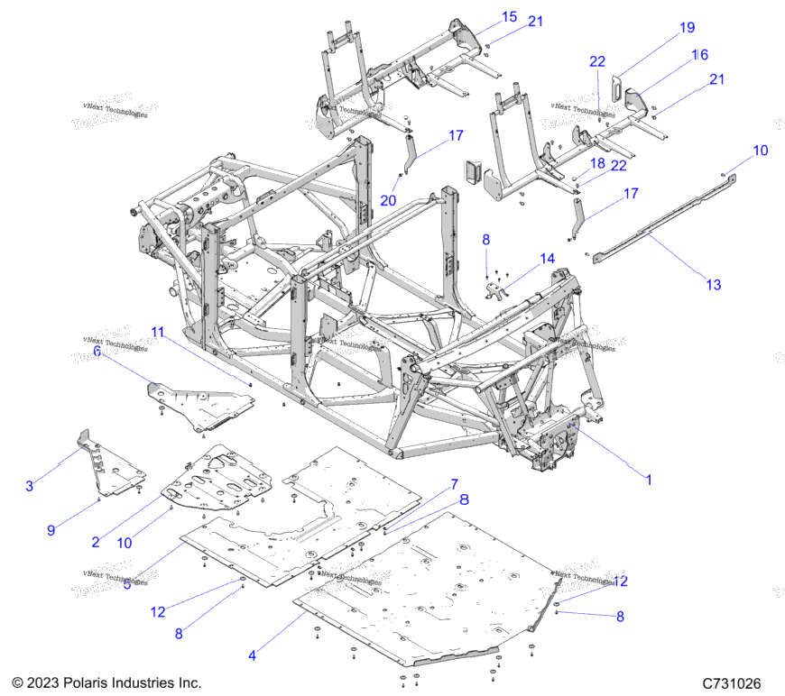 Chassis, Main Frame And Skid Plates