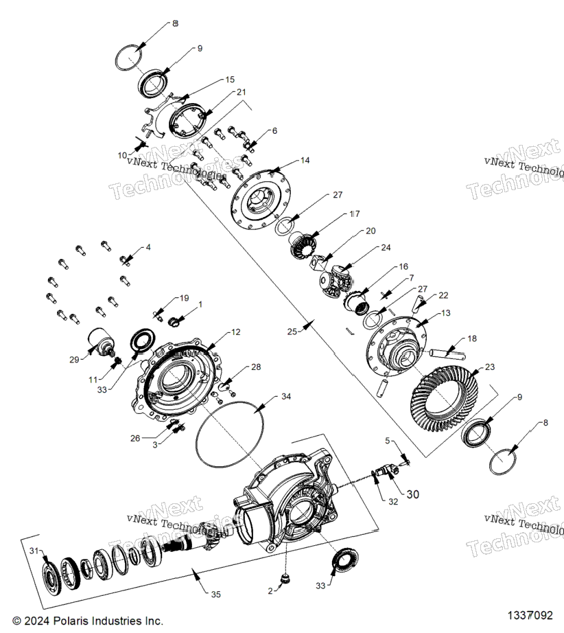 Drive Train, Rear Gearcase Internals