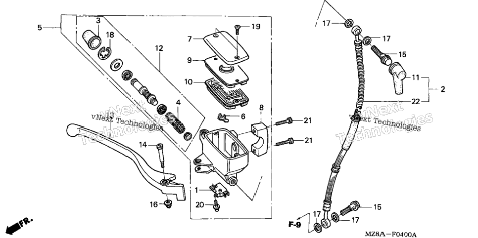 Front Brake Master Cylinder