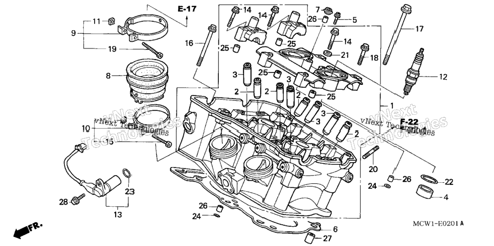 Cylinder Head (Rr.)