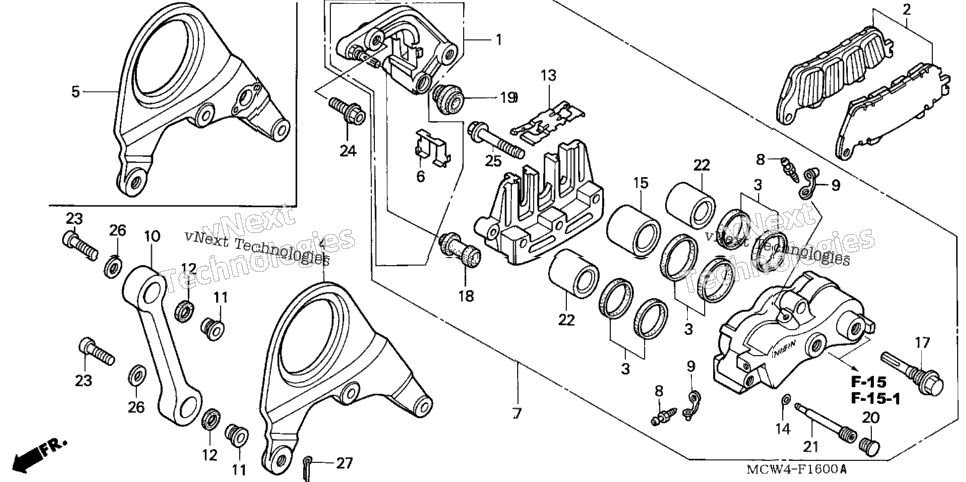 Rear Brake Caliper