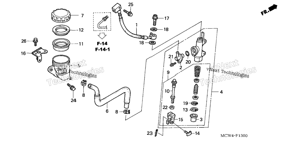 Rear Brake Master Cylinder