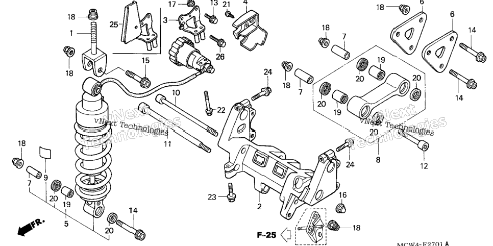 Rear Shock Absorber (Abs)
