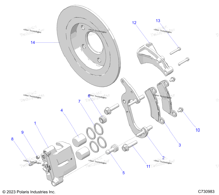 Brakes, Rear Caliper