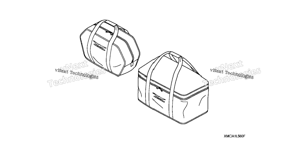 Nylon Saddle@Trunk Liner Set