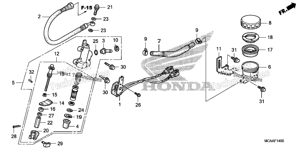 Rear Brake Master Cylinder