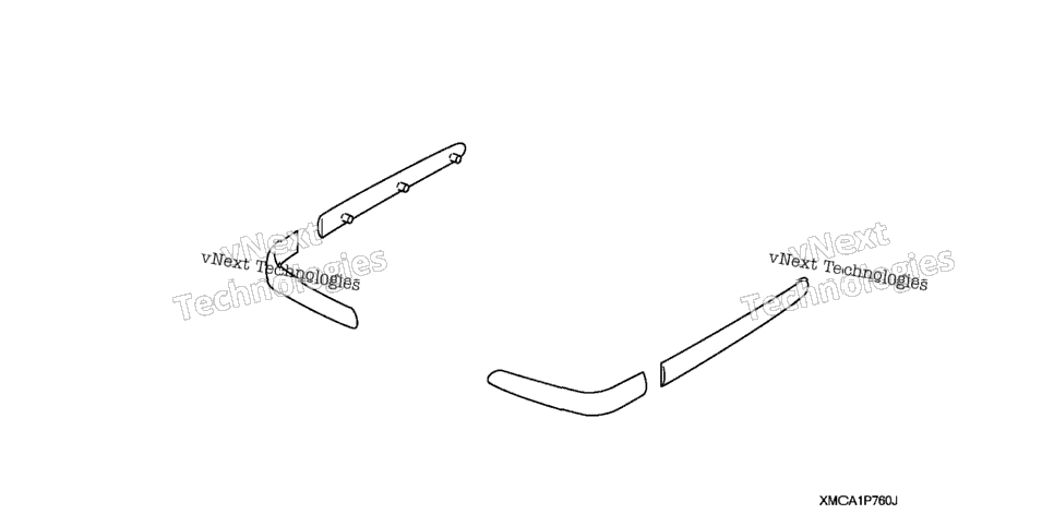 Saddlebag Molding Kit (Carbon Type)