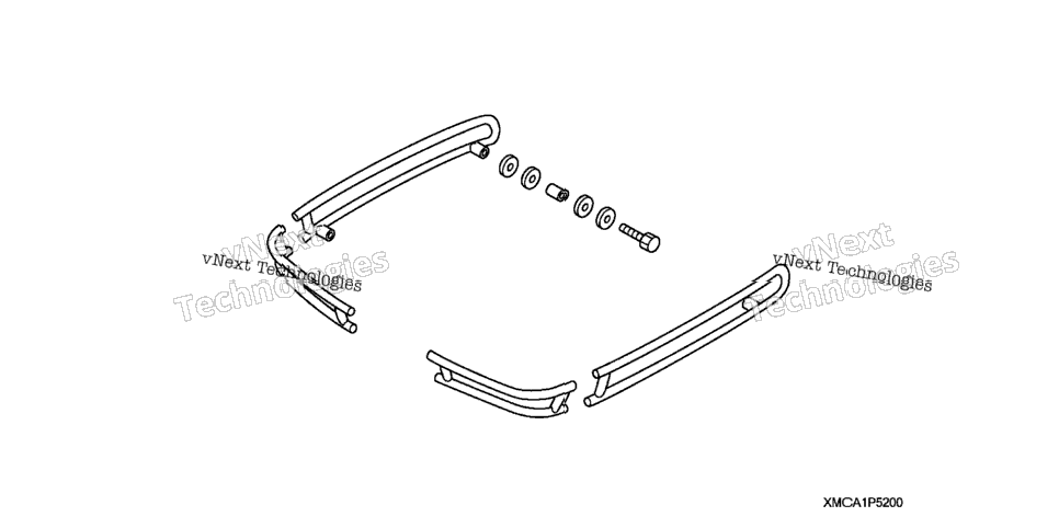 Saddlebag Rail Set (Chrome)