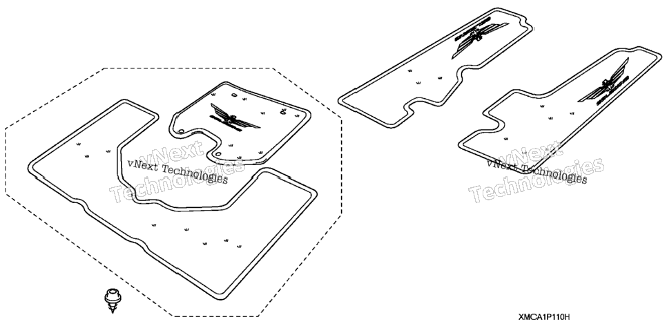 Deluxe Saddlebag Trunk Mat Set (1)