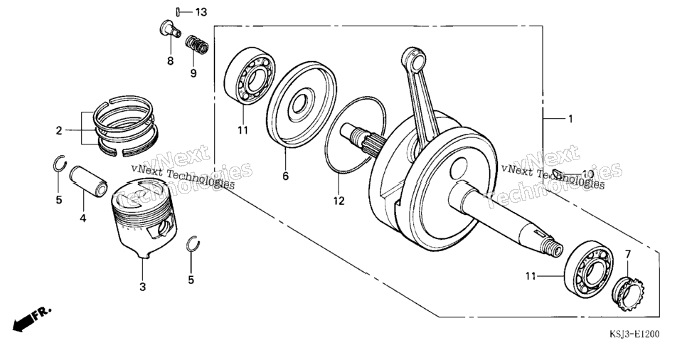 Crankshaft@Piston (Crf80f)