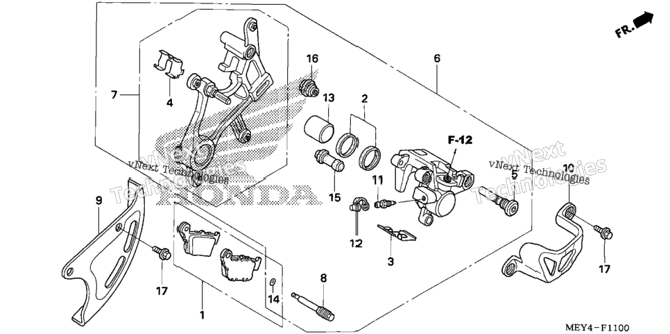 Rear Brake Caliper
