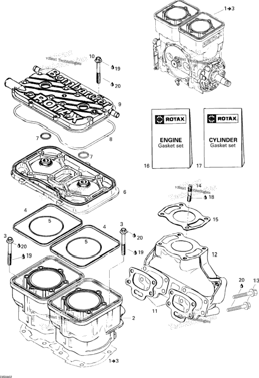 Cylinder, Exhaust Manifold