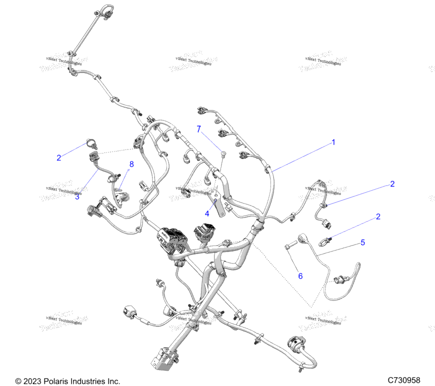 Electrical, Wire Harness, Engine