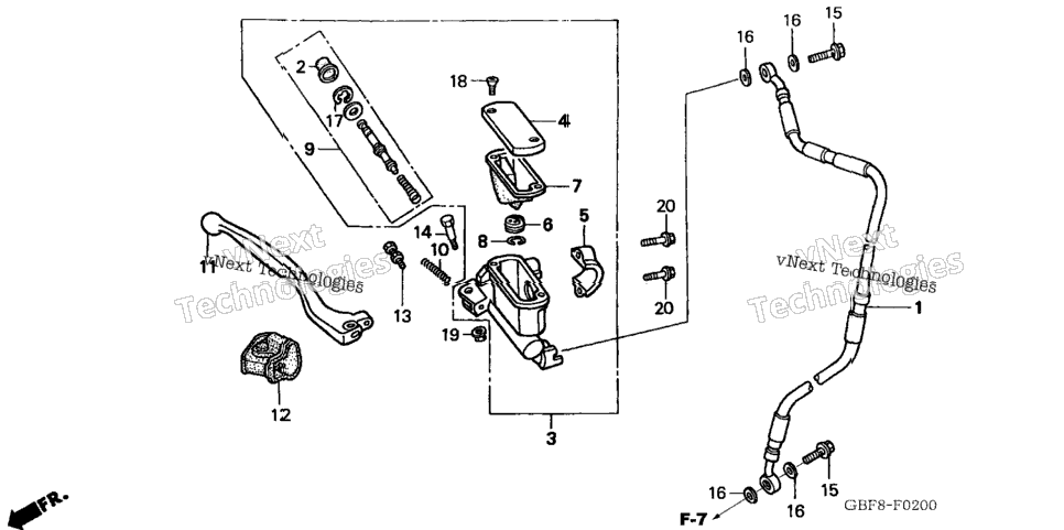 Front Brake Master Cylinder