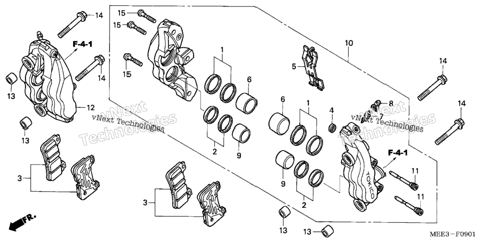 Front Brake Caliper ('05-)