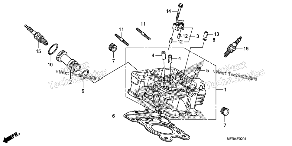 Rear Cylinder Head
