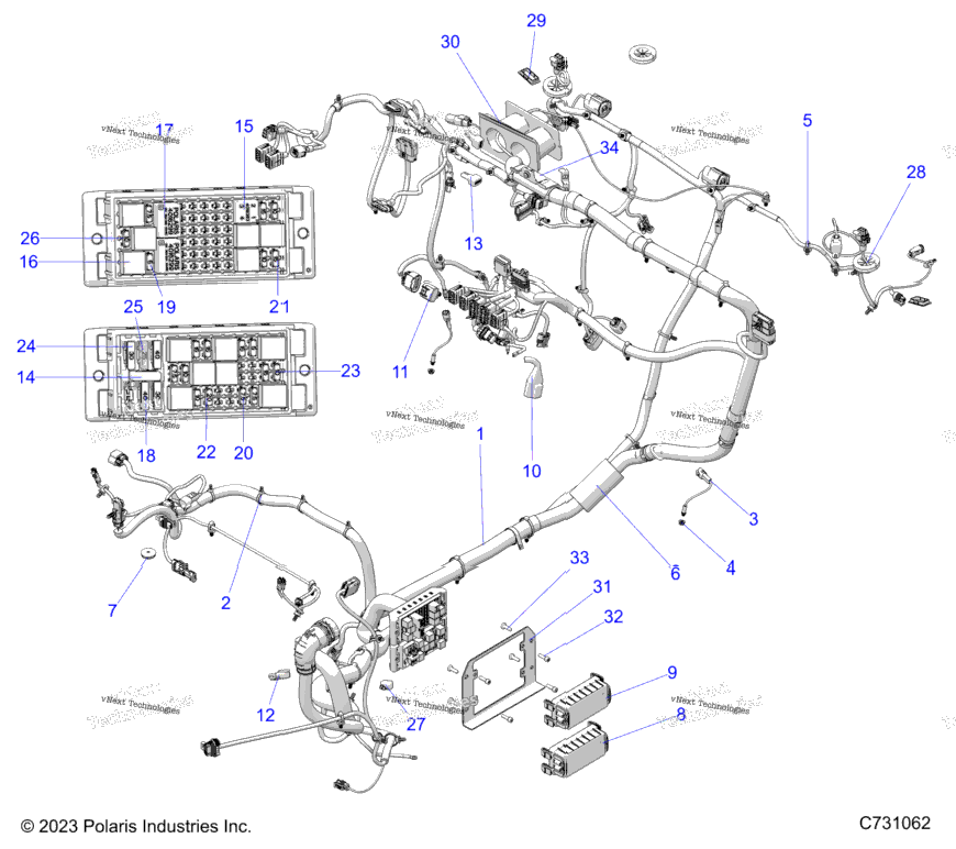 Electrical, Wire Harness, Chassis