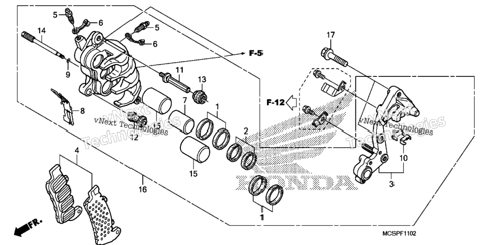 Right Front Brake Caliper(2)