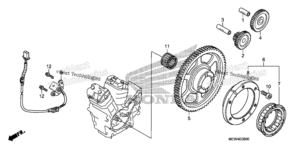 Pulse Generator + Starting Clutch