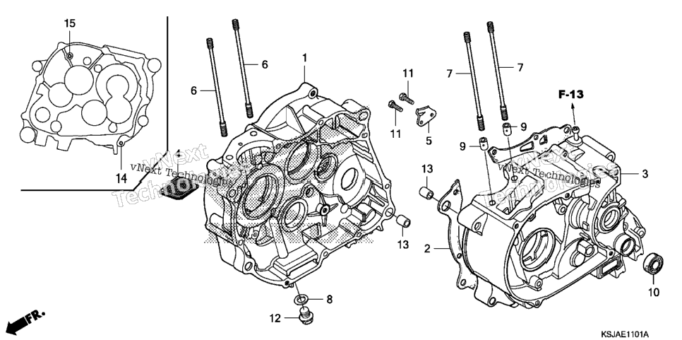 Crankcase (Crf100f)