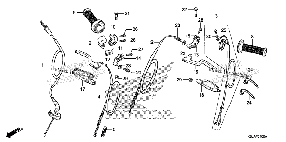 Handle Lever + Cable