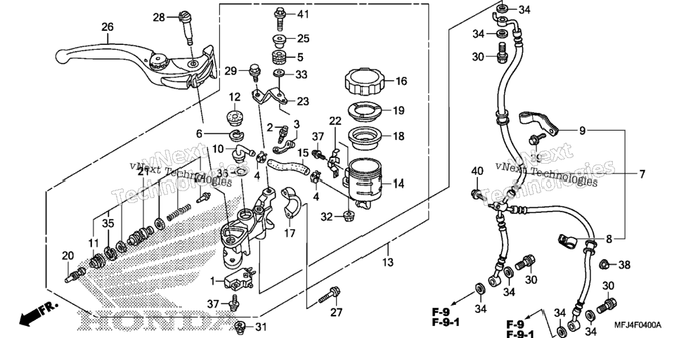 Front Brake Master Cylinder (Cbr600rr)