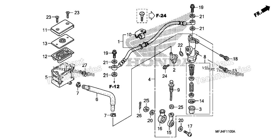 Rear Brake Master Cylinder (Cbr600rr)