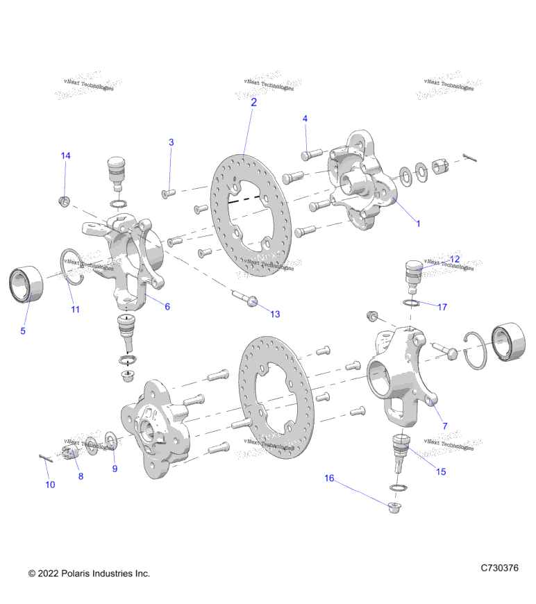 Suspension, Front Hub