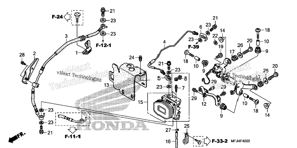 Rear Valve Unit (Cbr600ra)
