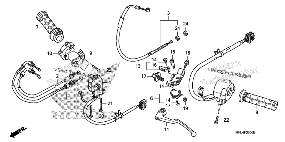 Handle Lever@Switch@Cable