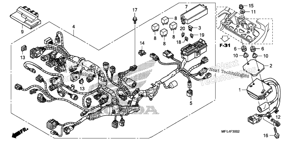 Wire Harness (Cbr1000ra)