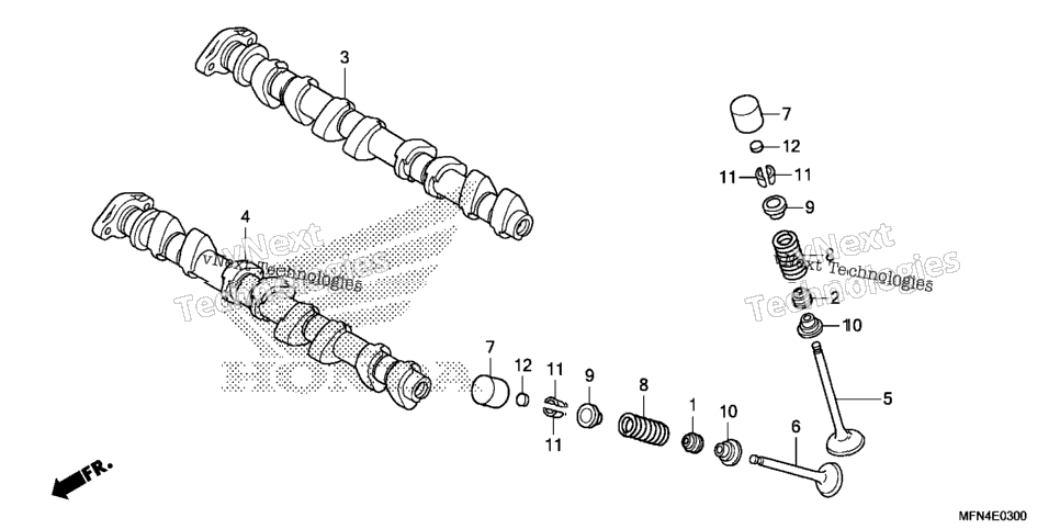 Camshaft + Valve