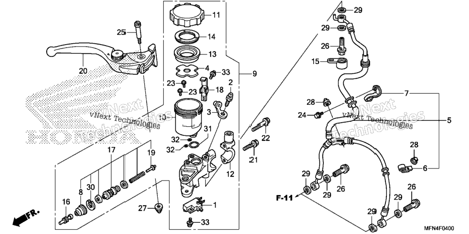 Front Brake Master Cylinder (1)