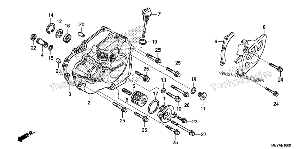 Left Crankcase Cover