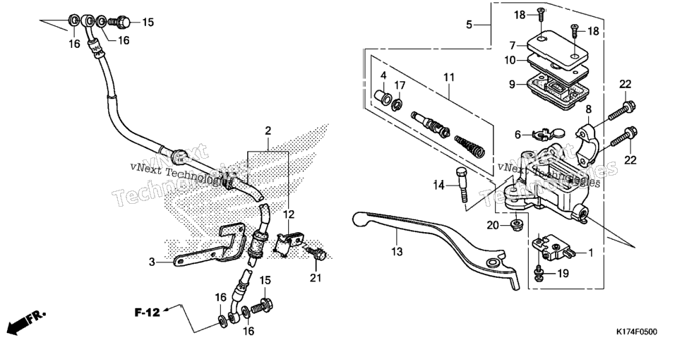Front Brake Master Cylinder