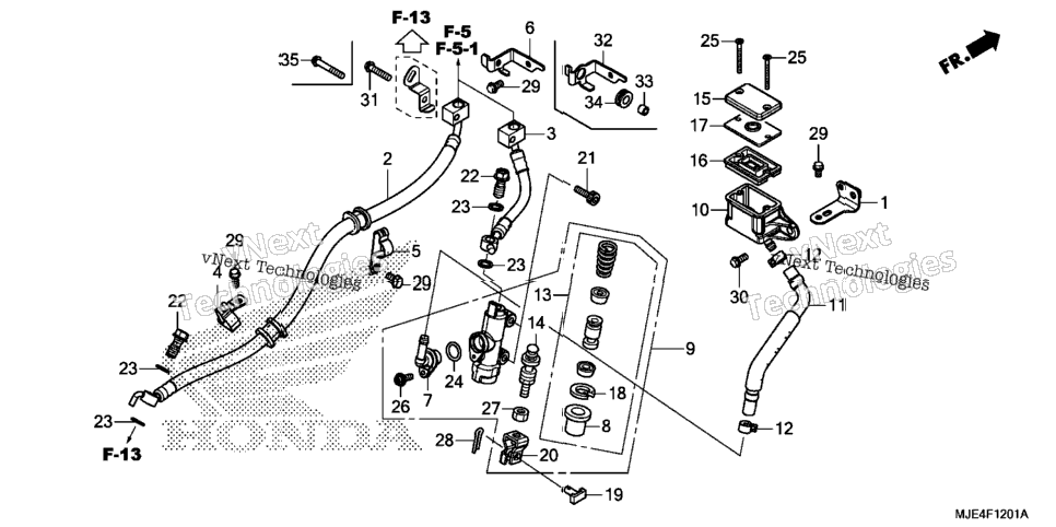 Rear Brake Master Cylinder (2)