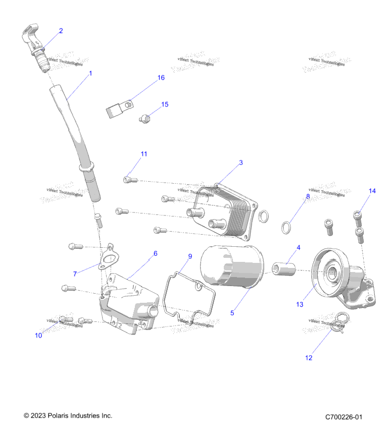 Engine, Dipstick And Oil Filter