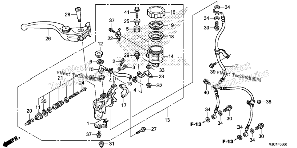 Front Brake Master Cylinder (Cbr600rr)