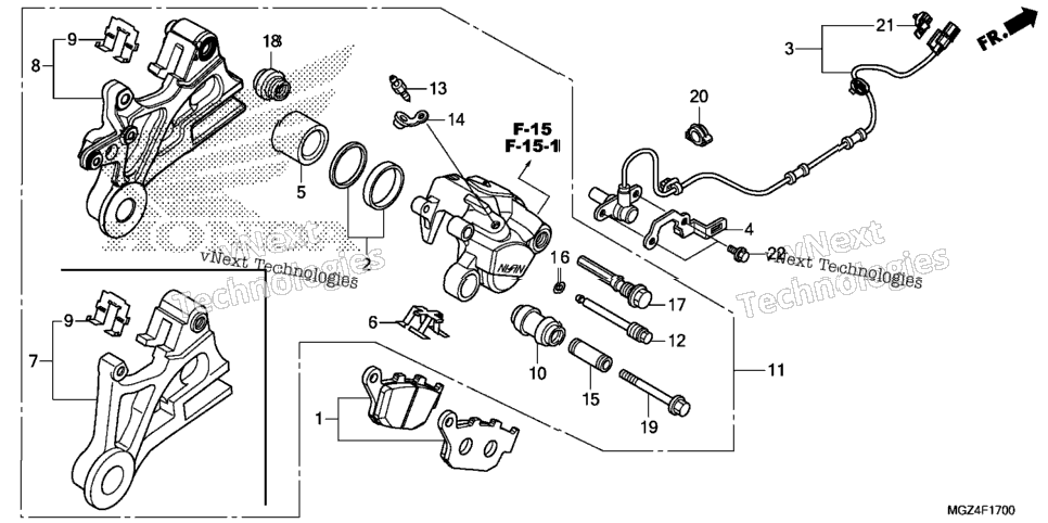 Rear Brake Caliper