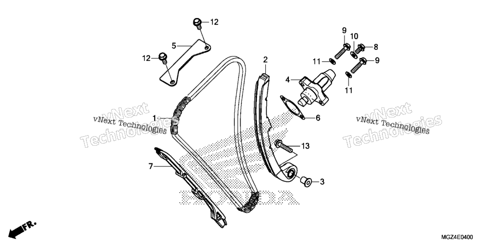 Cam Chain@Tensioner